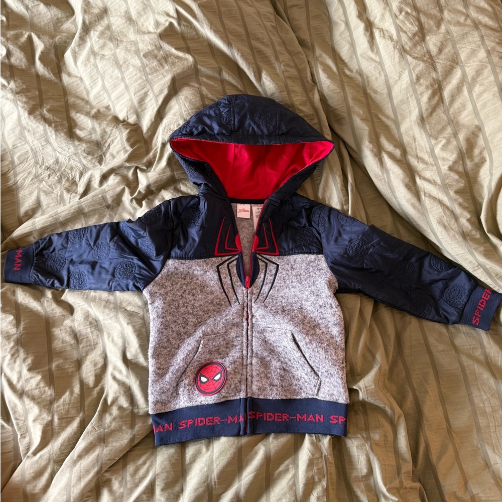 Spider-Man Red and Black Zip-Up Jacket